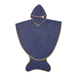 Baby Bites - Poncho (3-6 lat) Fish Tail Navy Blue | Esy Floresy