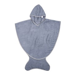 Baby Bites - Poncho (3-6 lat) Fish Tail Slate Blue | Esy Floresy