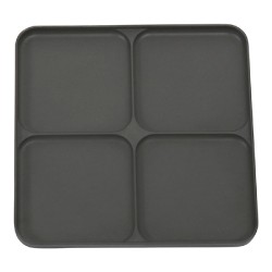 Filibabba - Bambusowy talerz dzielony na 4 Dark Grey | Esy Floresy