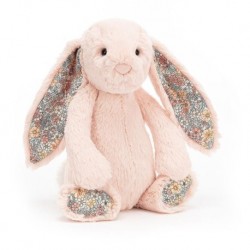 Jellycat - Pastelowy Różowy Królik - Kwiatowe Uszy i Stópki 18 cm | Esy Floresy