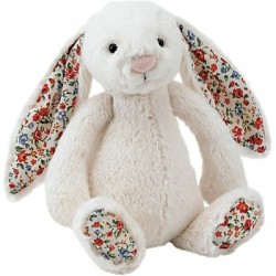 Jellycat - Królik kremowy kwiatowe uszy 18 cm | Esy Floresy