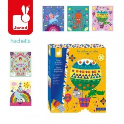 Janod - Zestaw kreatywny Kryształki i naklejki Fiesta 4+ | Esy Floresy