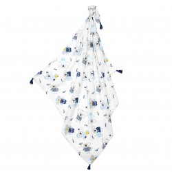 La Millou - Bambusowy Otulacz Mgiełka Fringe - HELLO WORLD | Esy Floresy