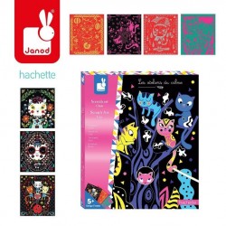 Janod - Zestaw kreatywny Do zdrapywania Koty 5+ | Esy Floresy