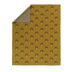 Fresk - Letni tkany kocyk z bawełny organicznej 80 x 100 cm Palma | Esy Floresy