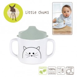 Lassig - Kubek z dziubkiem z melaminy Little Chums Kot | Esy Floresy