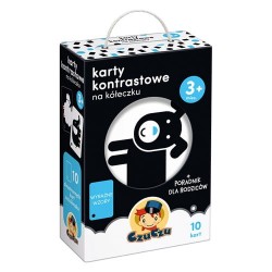 CzuCzu - Karty kontrastowe na kółeczku +3 + poradnik dla rodziców | Esy Floresy
