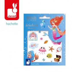 Janod - Zestaw naklejek Pokaz mody Syrenki | Esy Floresy