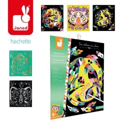 Janod - Zestaw kreatywny Do zdrapywania Zwierzęta świata 5+ | Esy Floresy