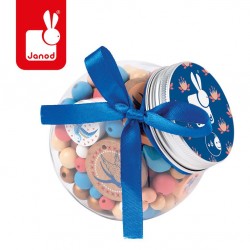 Janod - Zestaw do tworzenia biżuterii Drewniane koraliki z efektem miedzi Jaskółki | Esy Floresy