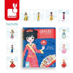 Janod - Zeszyt/kołonotatnik kreatywny Pokaz mody Dookoła świata | Esy Floresy