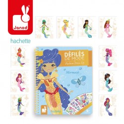 Janod - Zeszyt/kołonotatnik kreatywny Pokaz mody Syreny | Esy Floresy