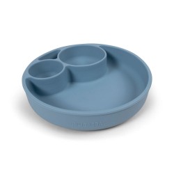 Filibabba Silikonowy talerzyk z przegródkami Powder Blue | Esy Floresy