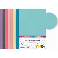 Noster Filc dekoracyjny Pastel 8 kolorów YNJ | Esy Floresy