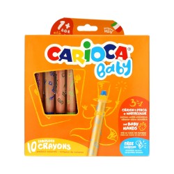 Carioca  Kredki 3w1 Baby Jumbo 10 kolorów | Esy Floresy