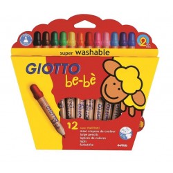 Giotto Kredki grube 12 kolorów Bebe | Esy Floresy