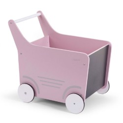 Childhome - Drewniany pchaczek na zabawki Soft Pink | Esy Floresy