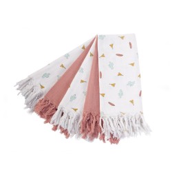 Childhome - Pieluszki tetrowe z frędzlami zestaw 5 szt. Tipi | Esy Floresy