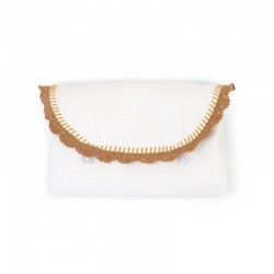 Childhome - Mata do przewijania Angel Jersey Crochet Ecru | Esy Floresy