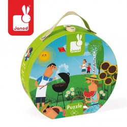 Janod - Puzzle panoramiczne w walizce 4 pory roku 36 elementów | Esy Floresy