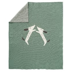  Fresk - Tkany kocyk z bawełny organicznej 100 x 150 cm Dachsy | Esy Floresy