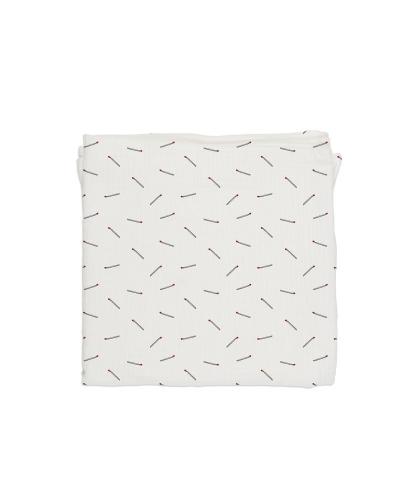 
                                                                                  Baby Bites - Pieluszka muślinowa 120 x 120 cm Matches White - Esy Floresy 