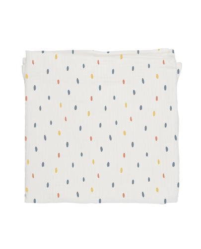 
                                                                                  Baby Bites - Pieluszka muślinowa 120 x 120 cm Sea Snail White - Esy Floresy 