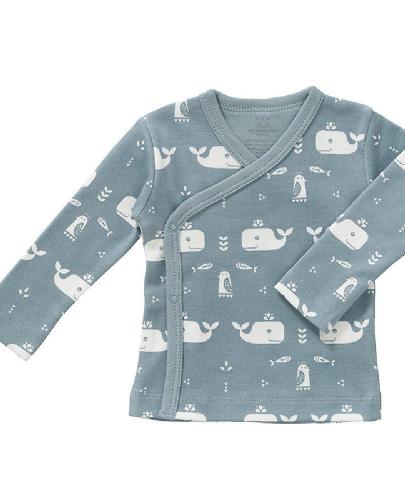 
                                                                                  Fresk - Kardigan bawełniany 0-3 miesięcy Wieloryb Blue fog - Esy Floresy 