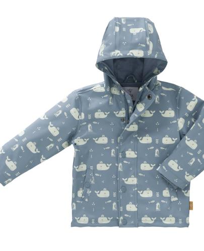 Fresk Kurtka przeciwdeszczowa 122 cm (7 lat) Wieloryb Blue fog | Esy Floresy