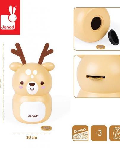 
                                                                                  Janod - Drewniana skarbonka Jelonek - Esy Floresy 