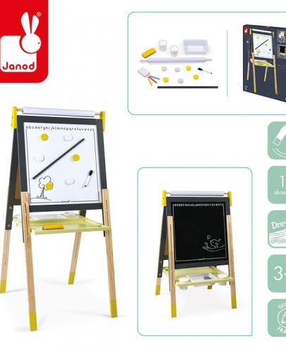 
                                                                                  Janod - Duża drewniana tablica grafitowa z 14 akcesoriami - Esy Floresy 