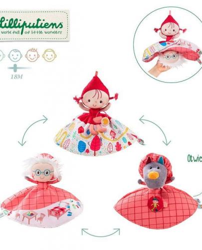 
                                                                                  LILLIPUTIENS - Wielostronna pacynka Babcia, Wilk i Czerwony Kapturek 18 m+ - Esy Floresy 