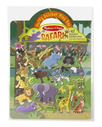 
                                                                                  MELISSA & DOUG Naklejki wielorazowe, wypukłe - SAFARI - Esy Floresy 