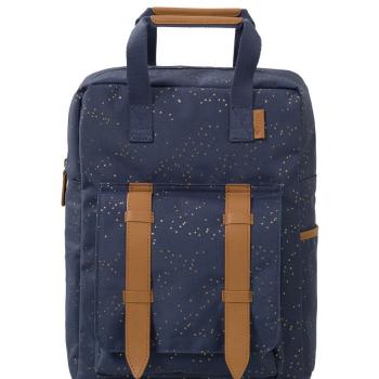 fresk-duzy-plecak-zlote-kropki-indigo