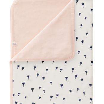 fresk-kocyk-z-bawelny-organicznej-80-x-100-cm-tulipany-indigo-blue