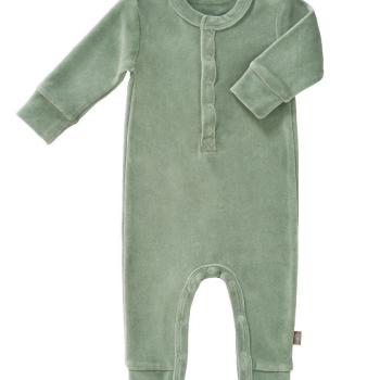 fresk-rampers-welurowy-0-3-miesiecy-forest-green
