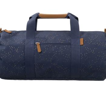 fresk-torba-weekend-bag-zlote-kropki-indigo