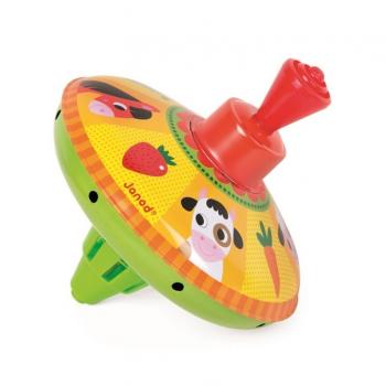 janod-baczek-metalowy-farma-czerwony