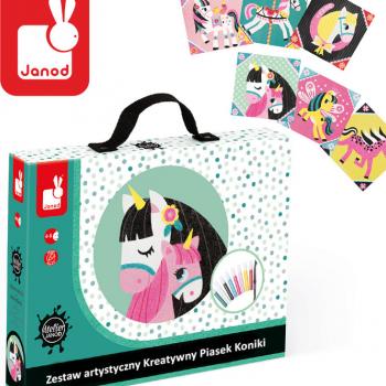 janod-zestaw-artystyczny-kreatywny-piasek-koniki