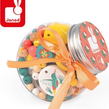 janod-zestaw-do-tworzenia-bizuterii-drewniane-koraliki-z-elementami-fluorescencyjnymi-kolibry