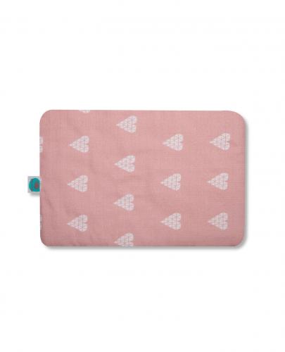 
                                                                                  Pink no more - Poduszka muślinowa - serce róż . - Esy Floresy 