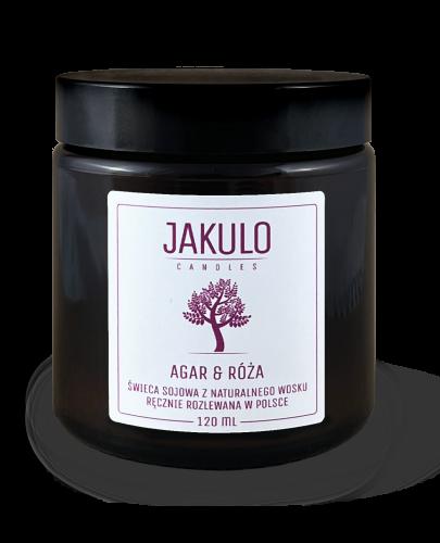 Świeca sojowa - Agar i Róża 120ml | Esy Floresy